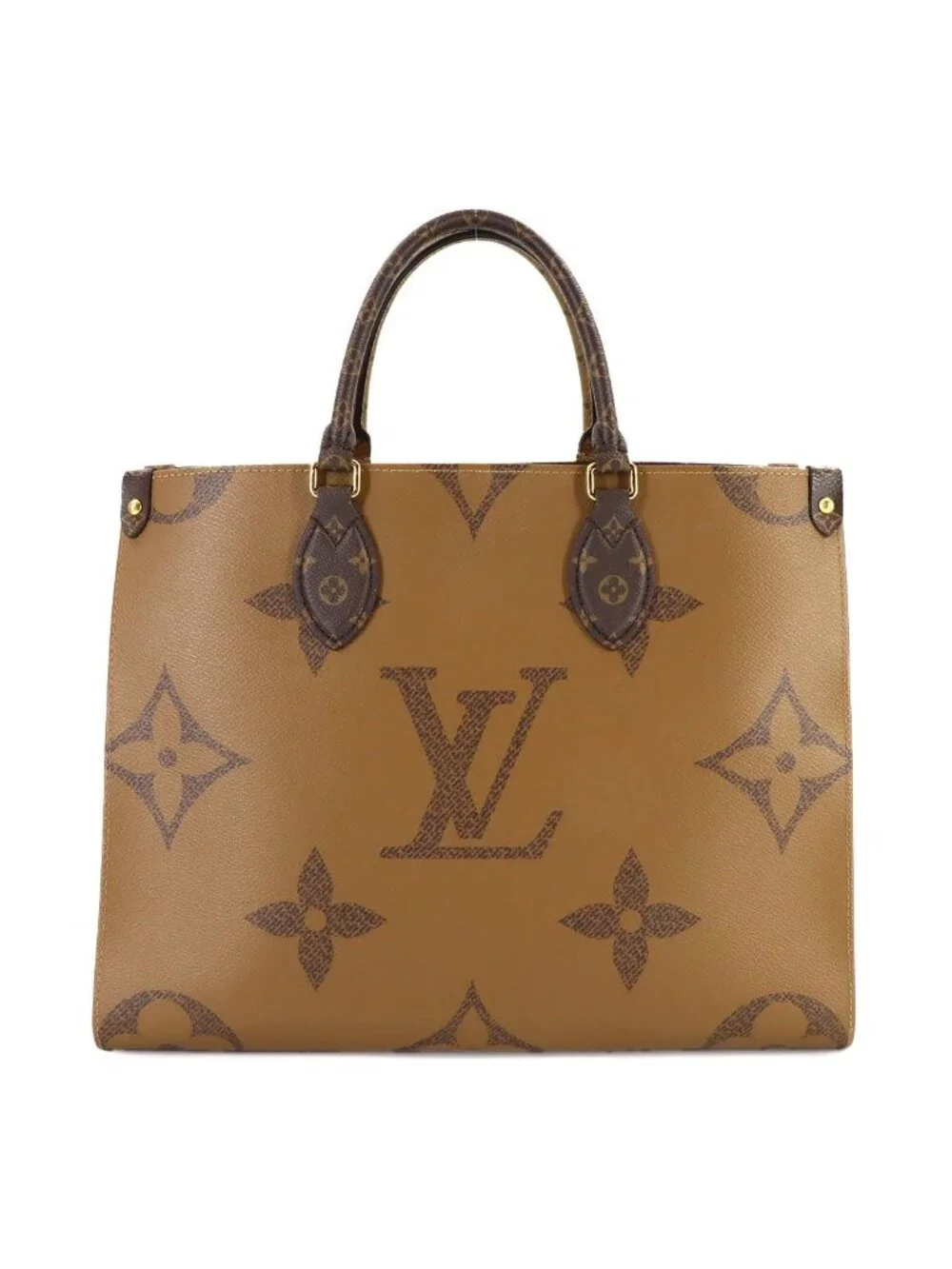 Louis Vuitton Giant Monogram On The Go MM 2-Way Tote Shoulder Bag